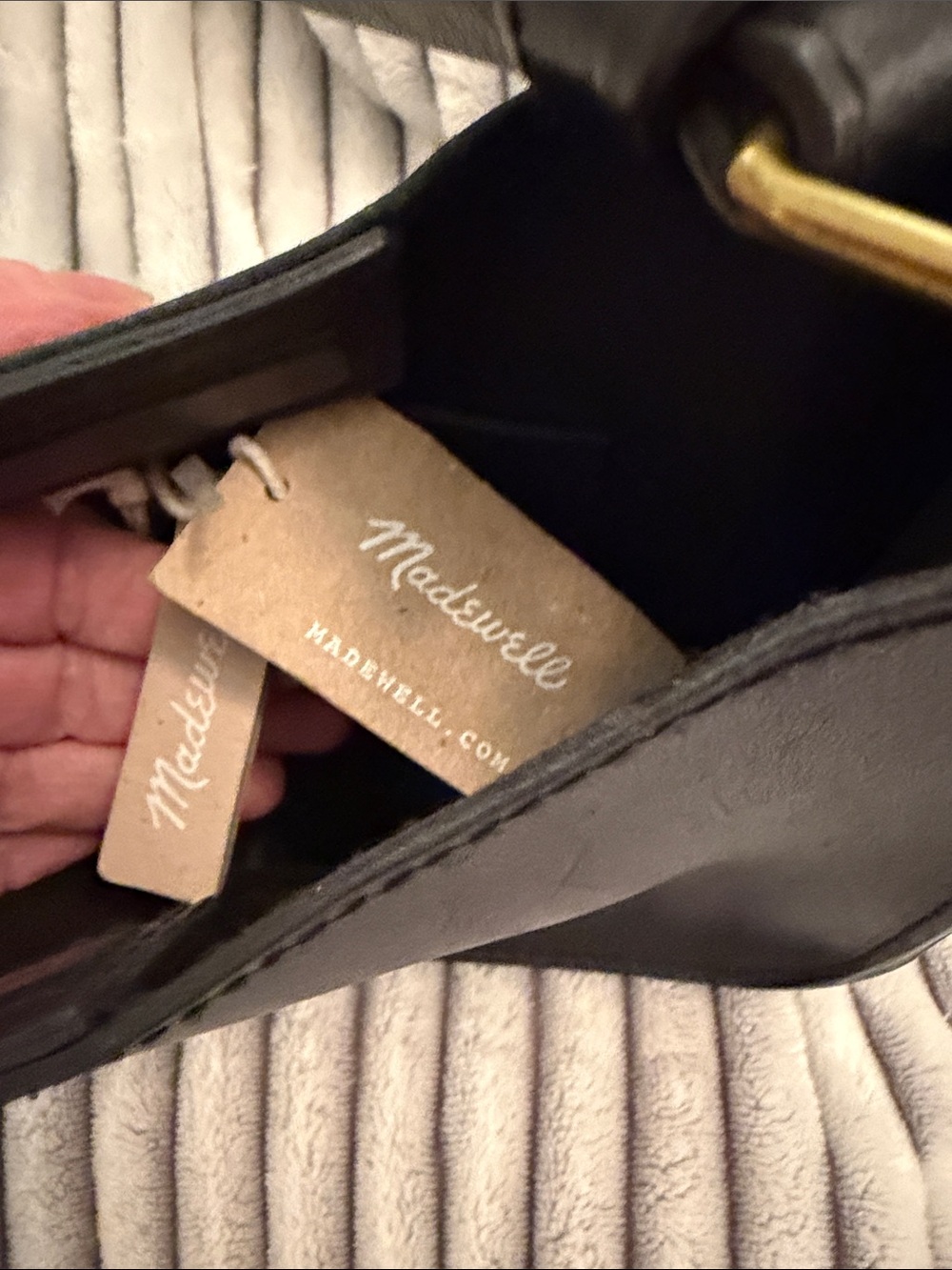 Black Madewell leather purse, NWT - Picture 2 of 2